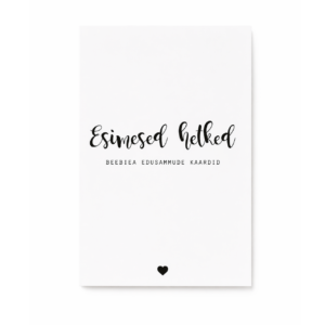 Beebiea edusammude kaardid (mustvalged)